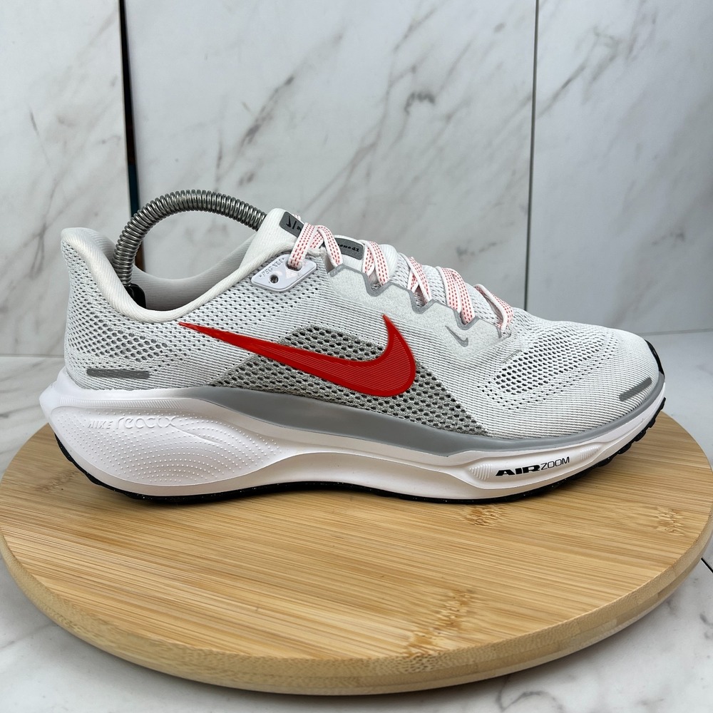 Nike Air Zoom Pegasus 41 Mens Size 8.5 White Picante Red Running Shoe FD2722-108